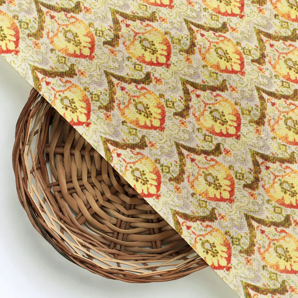 Gray Fleur-de-lis Pashmina Printed Fabric – popa 0 ma012232p1 108 d