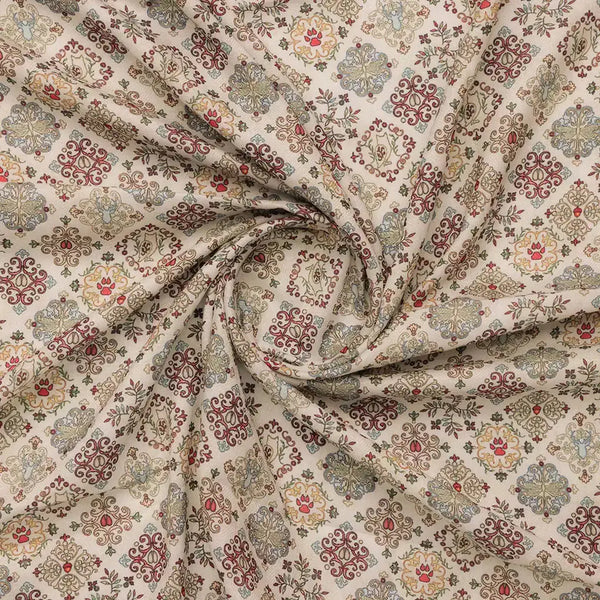 Country Linens Damask Pashmina Printed Fabric – popa 0 ma014459 108 b - alternate view