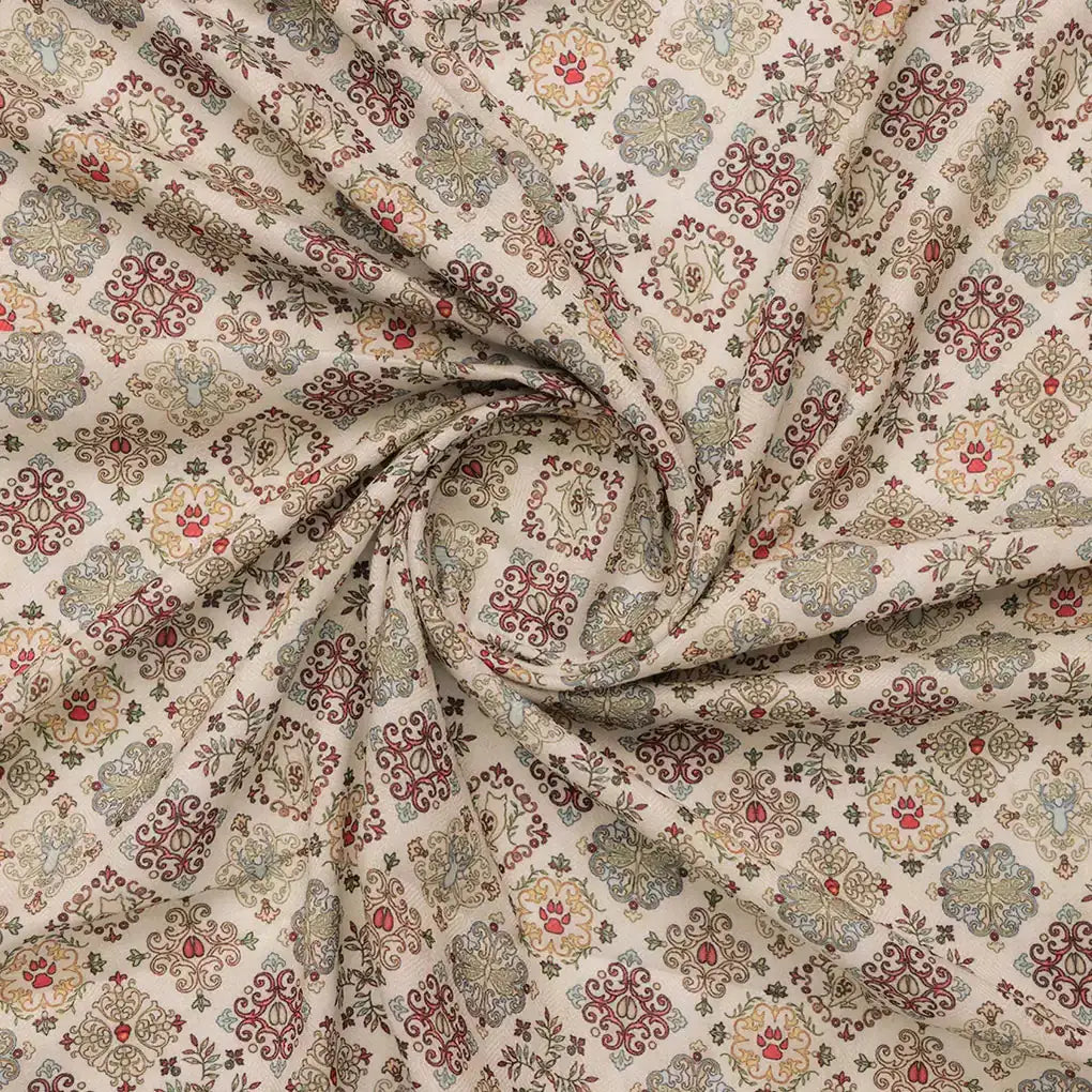 Country Linens Damask Pashmina Printed Fabric – popa 0 ma014459 108 b