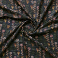 Black Abstract Pashmina Printed Fabric – popa 0 ma015054 108 b