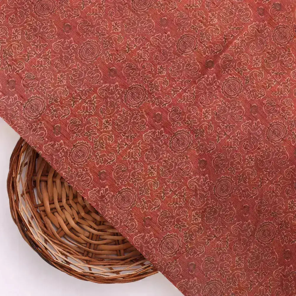 Maroon Ajrak Digital Printed Fabrics – ps 0 oma01498 108 b