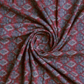 Morden Damask With Flower Digital Printed Fabric - Rayon – ra 0 ma0185 110 b