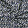 Digital Abstract Round leaves Digital Printed Fabric - Rayon – ra 0 ma01977 110 b