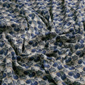 Digital Abstract Round leaves Digital Printed Fabric - Rayon – ra 0 ma01977 110 c