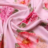 Floral Digital Printed Rayon Fabric from FAB VOGUE Studio – ra 0 ta07841p2 110 c