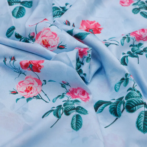 Floral Digital Printed Rayon Fabric from FAB VOGUE Studio – ra 0 ta08342 110 c