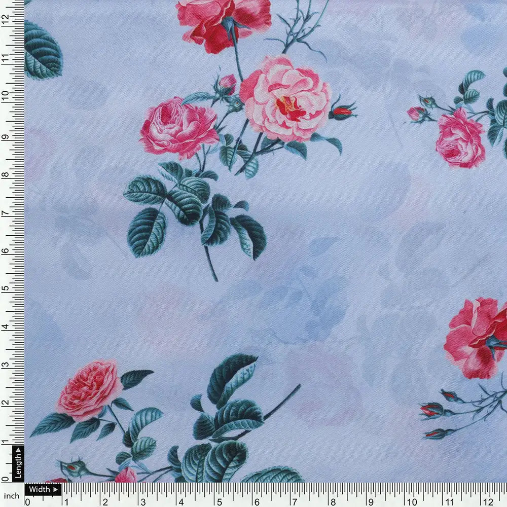 Floral Digital Printed Rayon Fabric from FAB VOGUE Studio – ra 0 ta08342 110 d