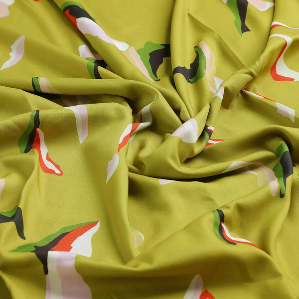 Creative Paper Art Colourful Digital Printed Fabric - Rayon – ra 0 ta08507 110 c