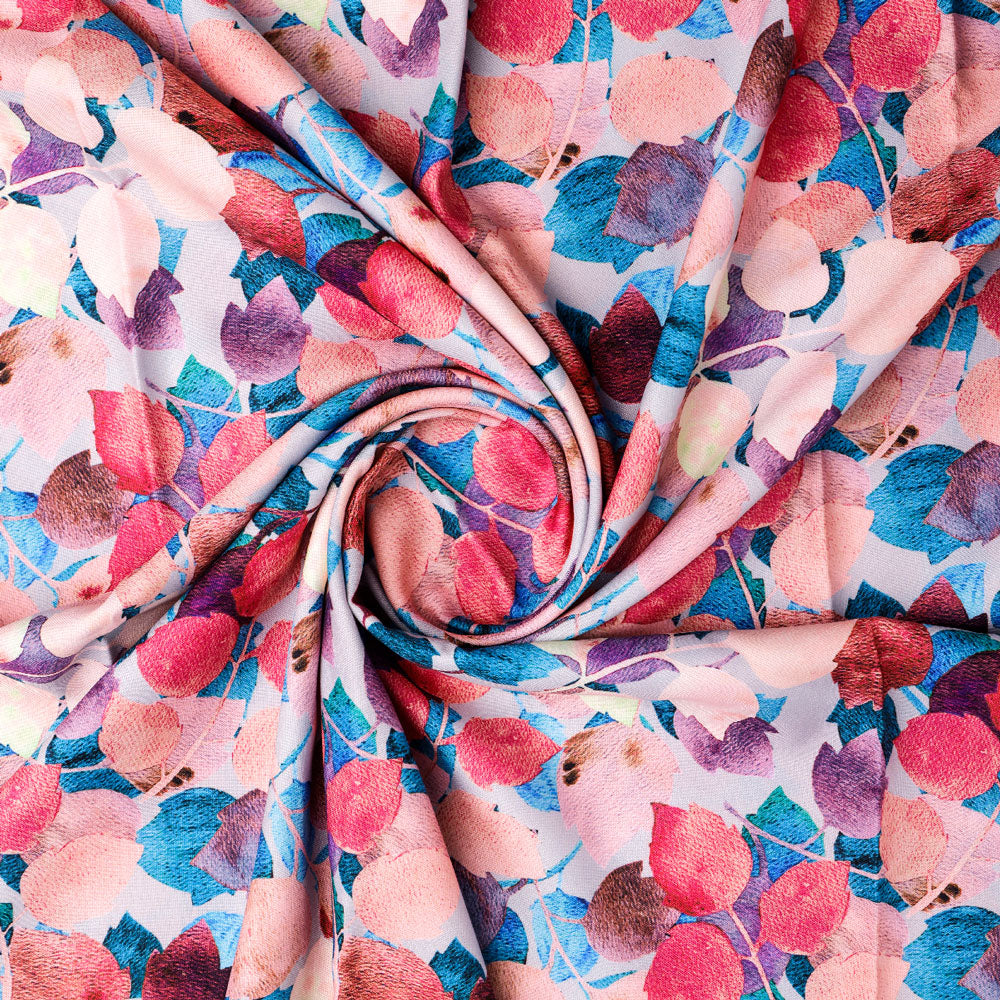 Gorgeous abstract digital printed rayon fabric by FAB VOGUE Studio