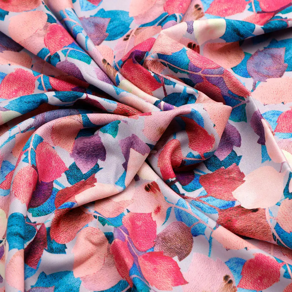 Gorgeous abstract digital printed rayon fabric by FAB VOGUE Studio – ra 0 ta09656a 110 c