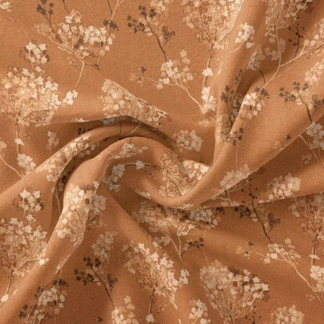 Brown Brush Painted Flower Digital Printed Fabric - Pure Muslin – screenshot2025 06 27114849
