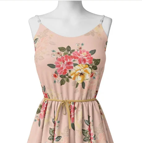 Colorful Floral Peach-Base Digital Printed Fabric - Organza – screenshot 2024 09 16 143543