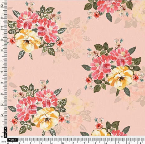 Colorful Floral Peach-Base Digital Printed Fabric - Organza – screenshot 2024 09 16 143553