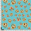Lovely Periwinkle Flower With Blue Turquoise Digital Printed Fabric - Pure Georgette – screenshot 2025 02 27 135529