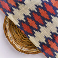 Morden Multicolour Ikat Repeat Digital Printed Fabric - Tusser Silk – ts 0 ma03175 110 dcopy