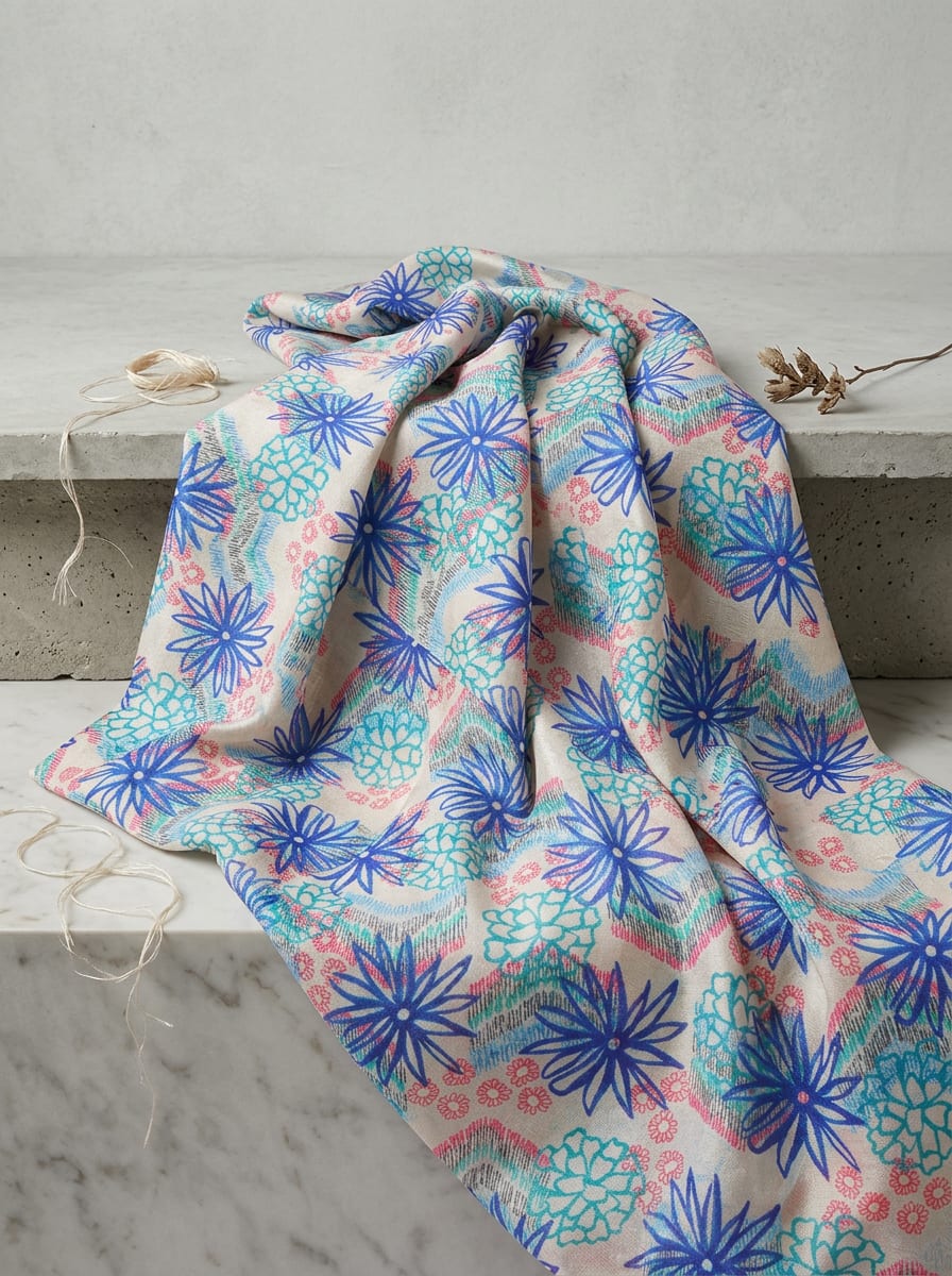 A Floral Print with an Artist's Touch