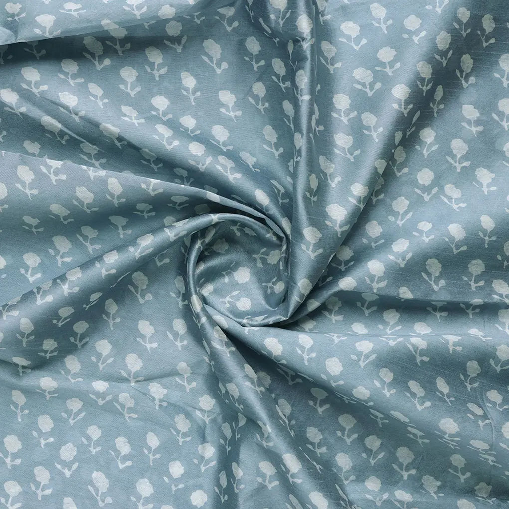 Iris Small Flower Digital Printed Fabric - Tusser Silk – ts 0 ta08529 110 b