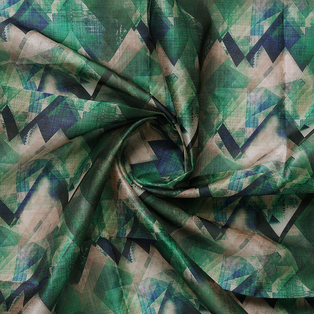 Houndstooth Pattern Digital Printed Fabric