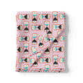 Pink Muslin Digital Printed Kids Fabric – timer2