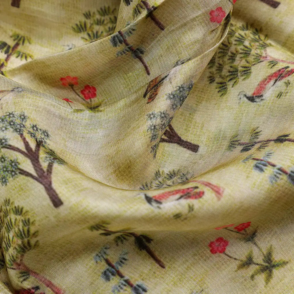 Pista Chinoiserie With Birds Digital Printed Fabric - Upada Silk – us 0 ma04430 110 ccopy