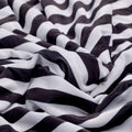 Gorgeous black and white striped velvet fabric by FAB VOGUE Studio – vel 0 ta08501p2 111 c