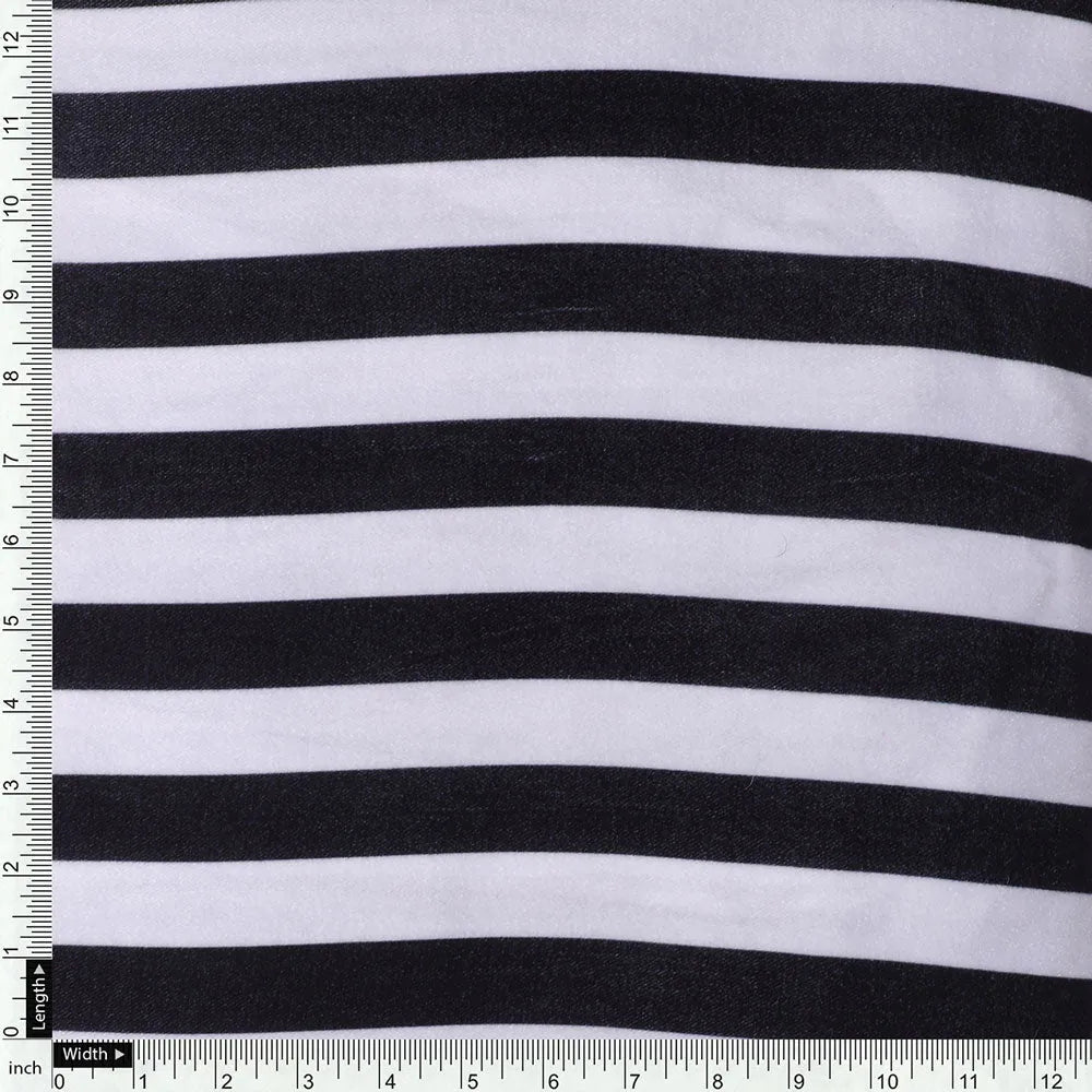 Gorgeous black and white striped velvet fabric by FAB VOGUE Studio – vel 0 ta08501p2 111 d