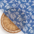 White Jasud Flower With Stalk Digital Printed Fabric - Weightless – we 0 ma02853p3 110 b