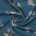 Colourful Flower Bunch Digital Printed Fabric - Weightless – we 0 ta07614 110 b