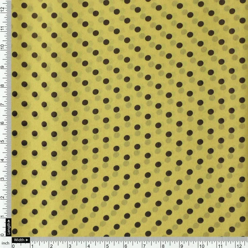 Yellow Polka Dot Digital Printed Fabric - Weightless – we 0 ta07619p2 110 acopy