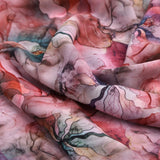 Classy and colorful damask digital printed weightless fabric – we 0 ta09323 110 c