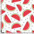 Red and White Watermelon Print Muslin Fabric for Kids – watermelon1
