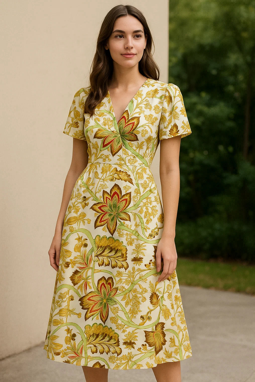 Floral Print Satin Fabric