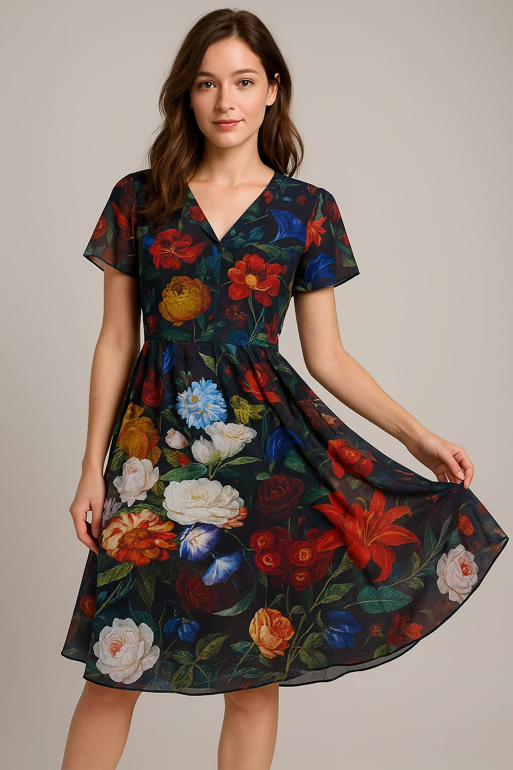 Gorgeous damask digital printed fabric by FAB VOGUE Studio