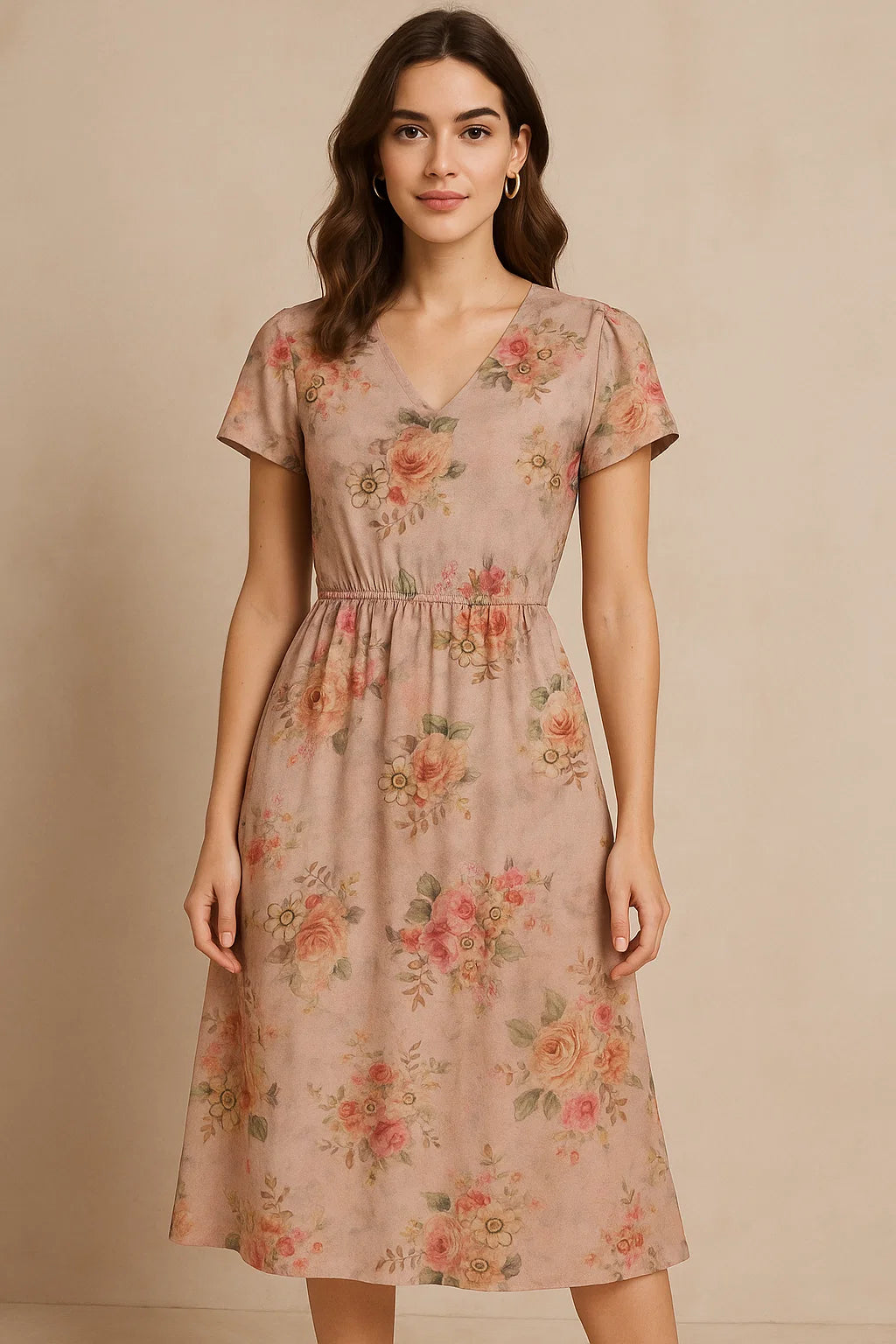 Classy floral digital printed weightless fabric by FAB VOGUE Studio