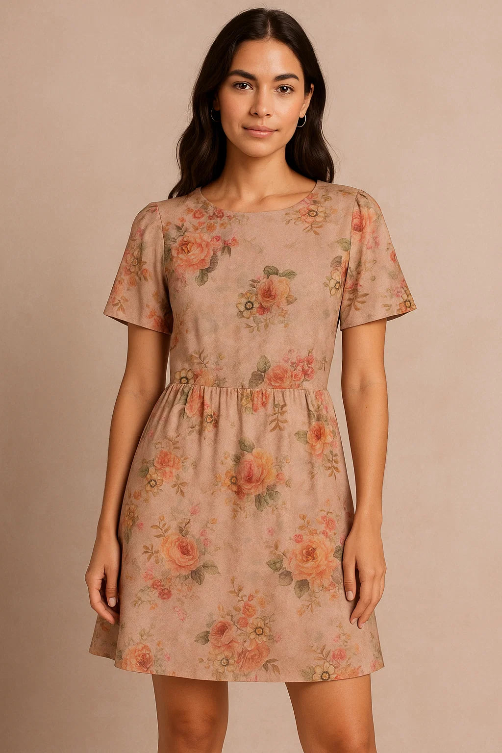 Classy floral digital printed weightless fabric by FAB VOGUE Studio