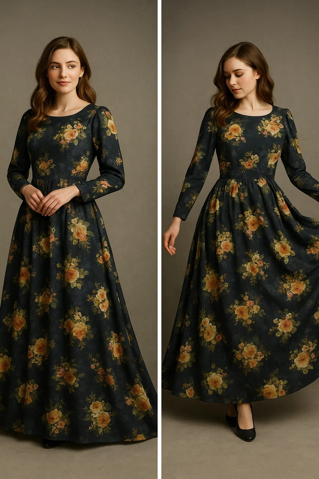 Floral digital printed fabric from FAB VOGUE Studio