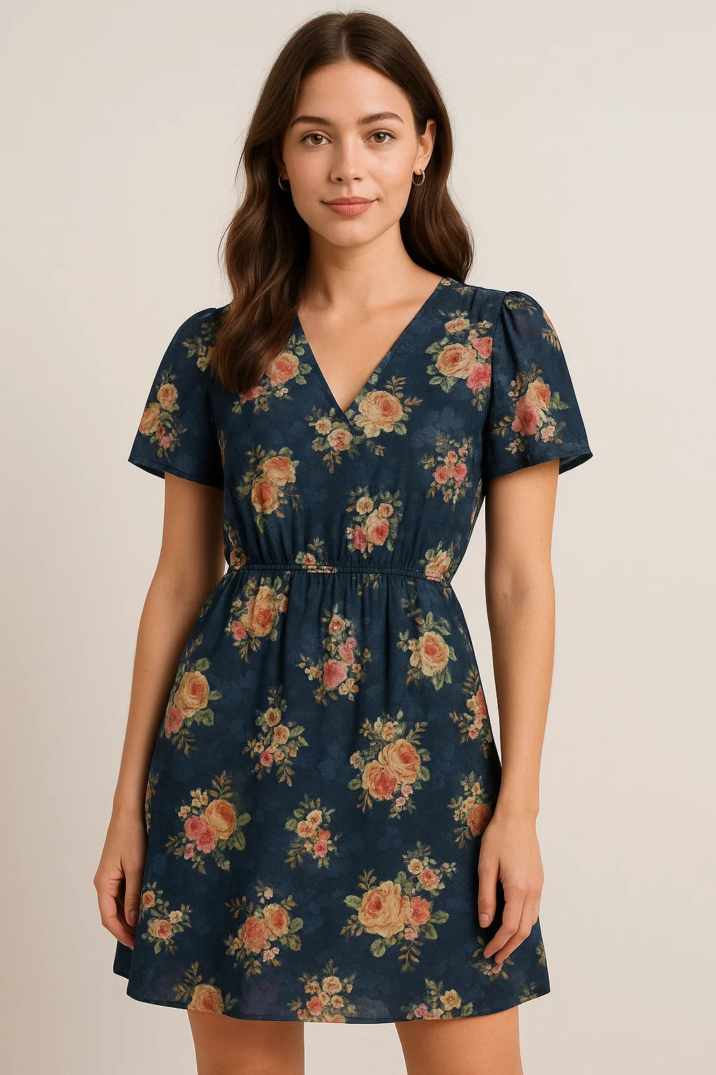 Floral digital printed fabric from FAB VOGUE Studio