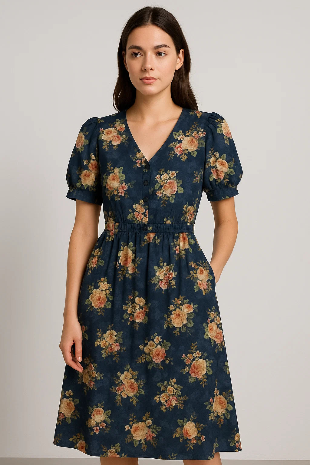 Floral digital printed fabric from FAB VOGUE Studio