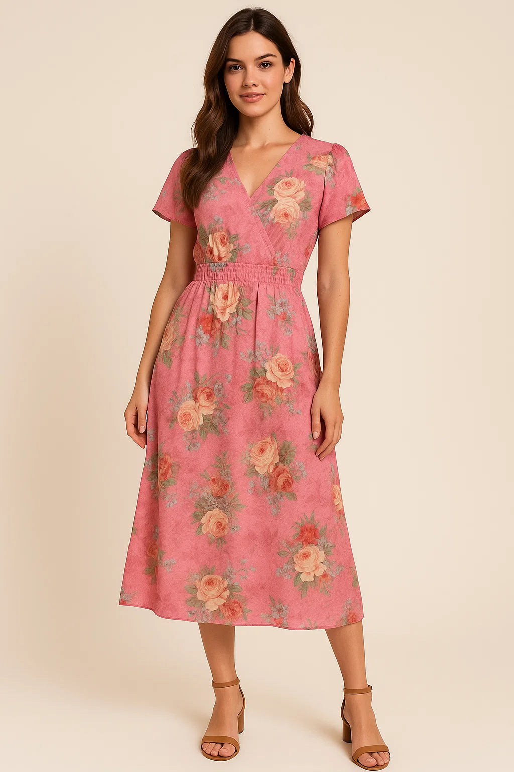 Gorgeous floral print digital printed fabric in weightless fabric from FAB VOGUE Studio