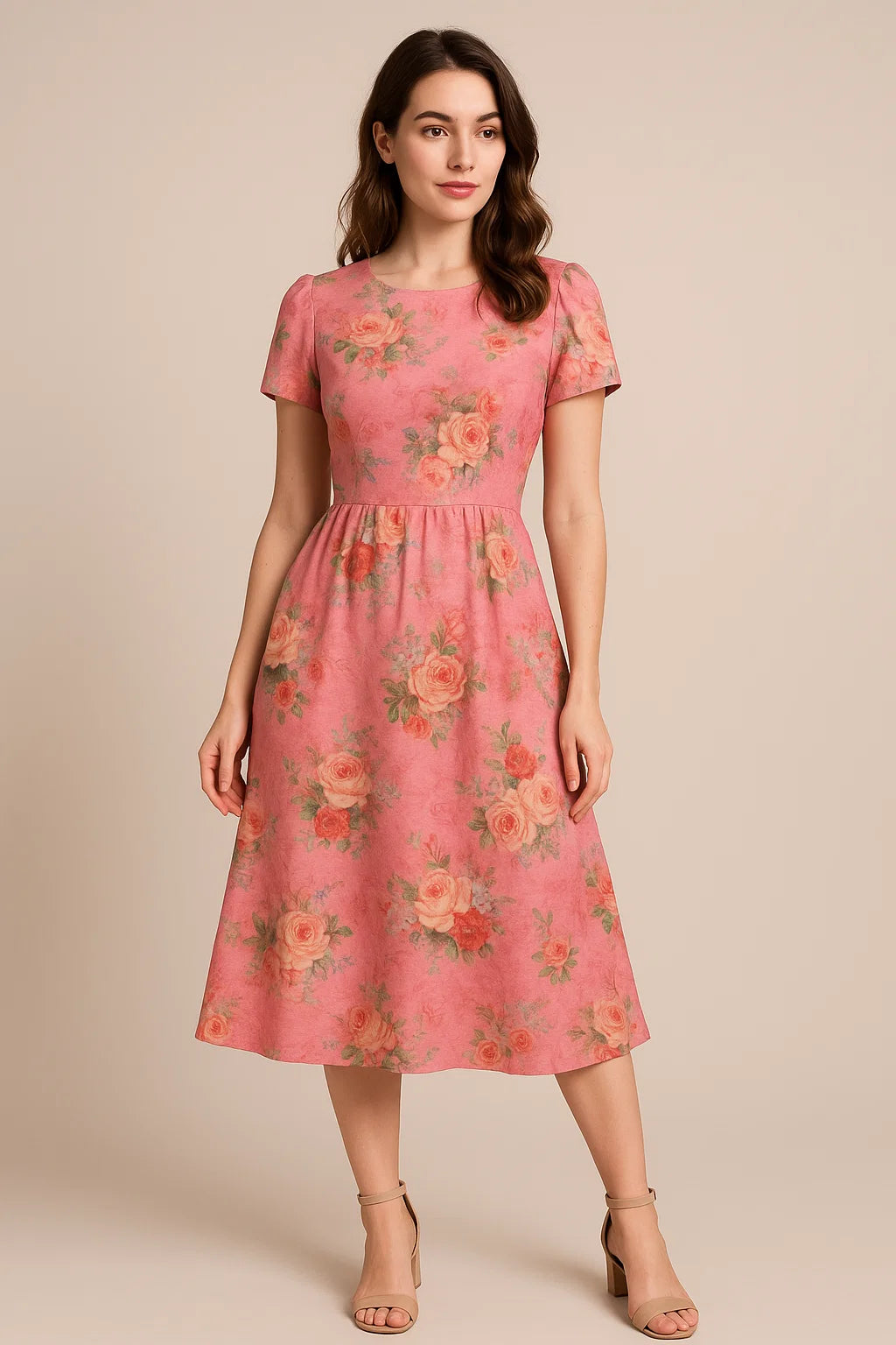 Gorgeous floral print digital printed fabric in weightless fabric from FAB VOGUE Studio