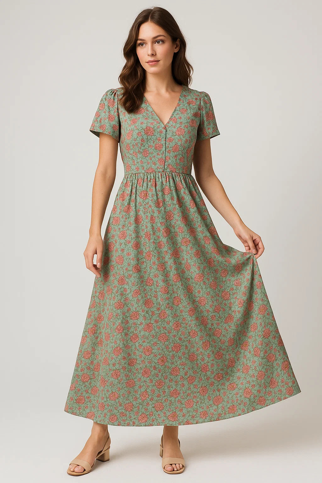 Mossy Bench Liberty Weightless Printed Fabric