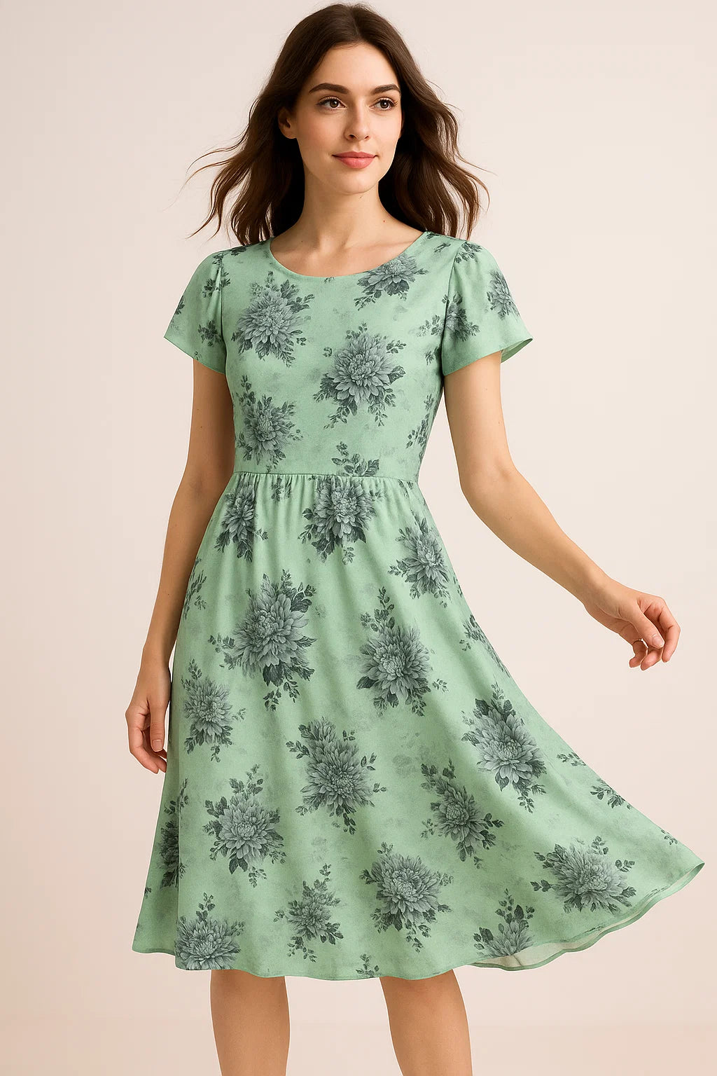 Pista Flower Weightless Printed Fabric