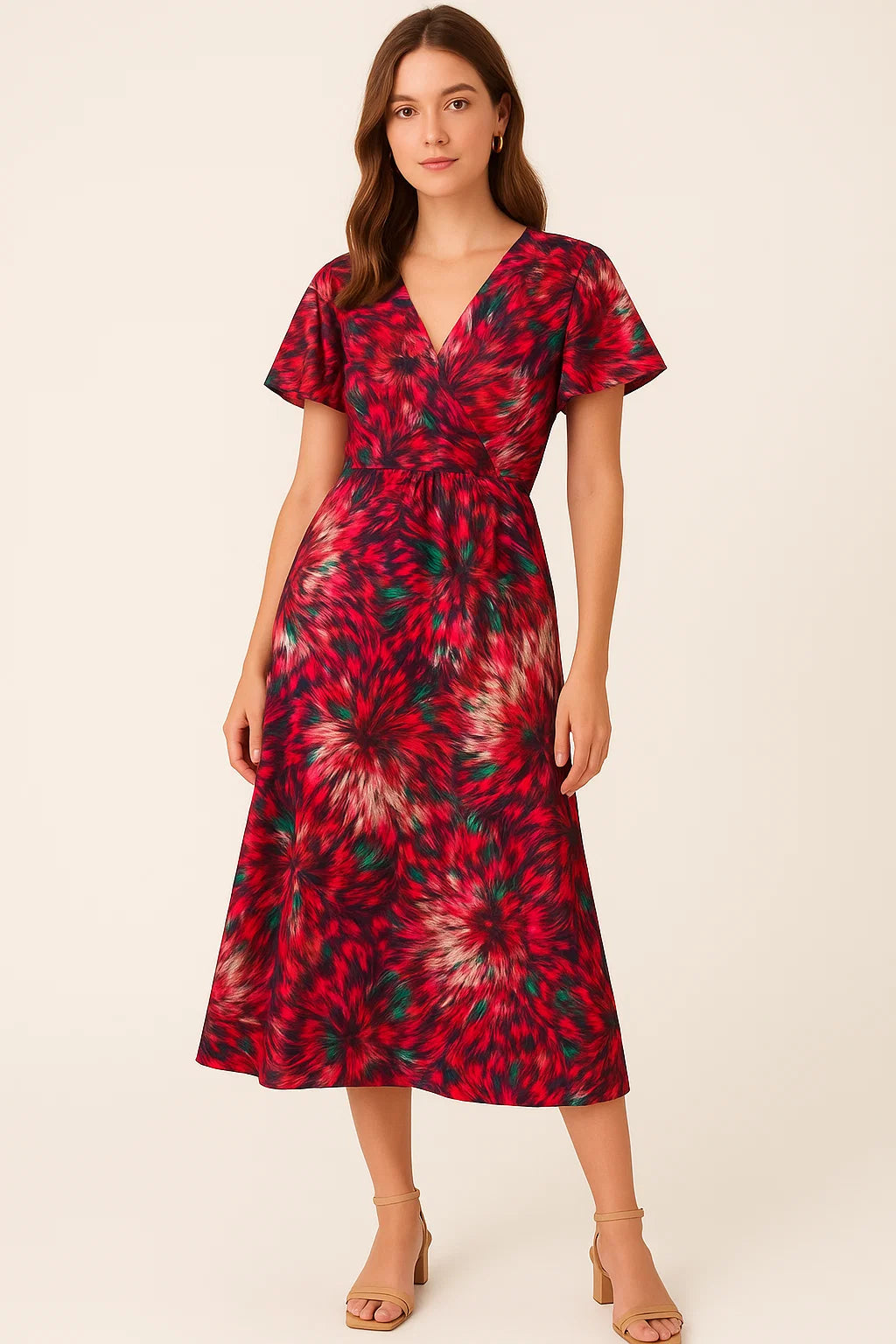 Multicolor Animal Weightless Printed Fabric