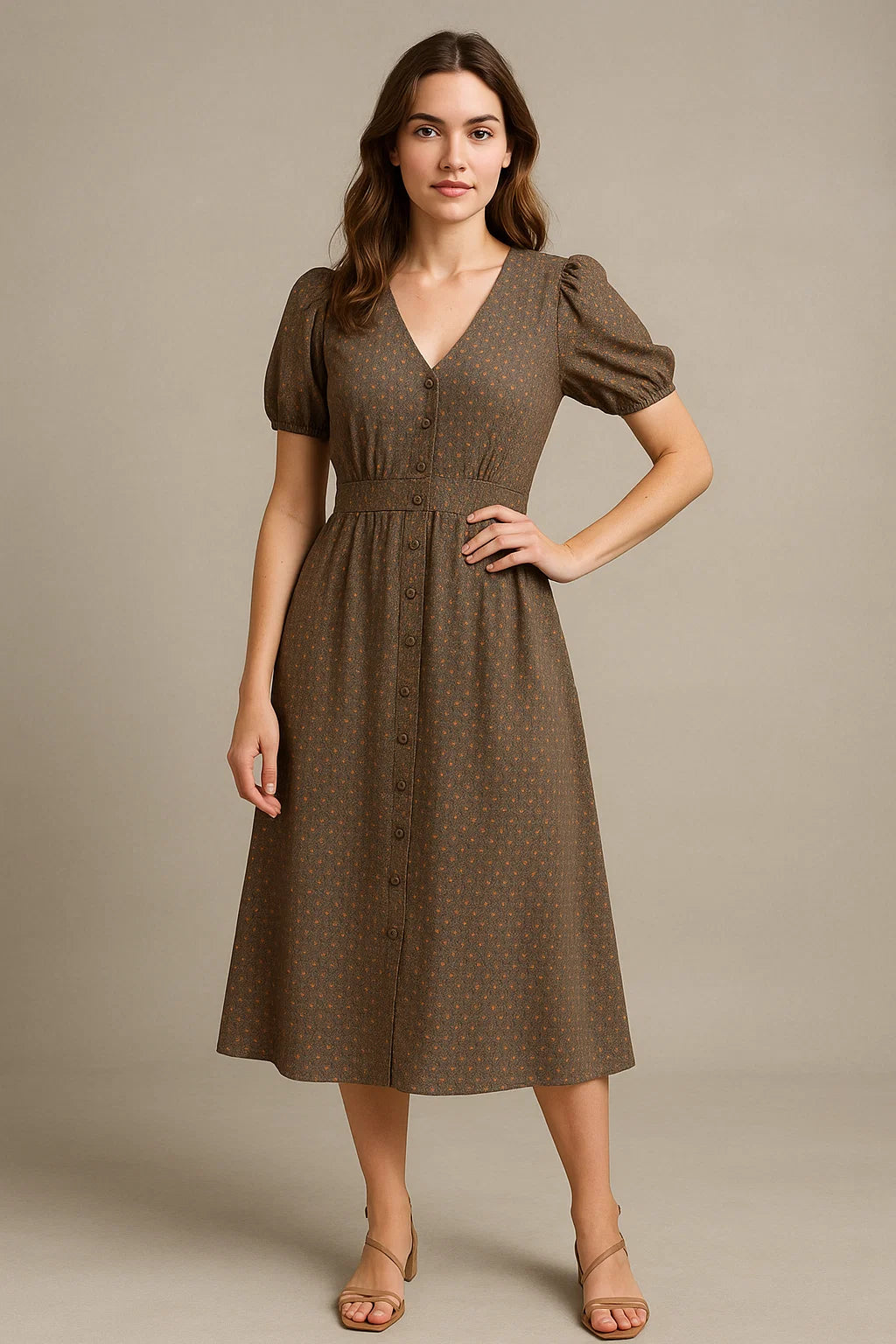 Decorative Small Plant Seamless Digital Printed Fabric - Weightless