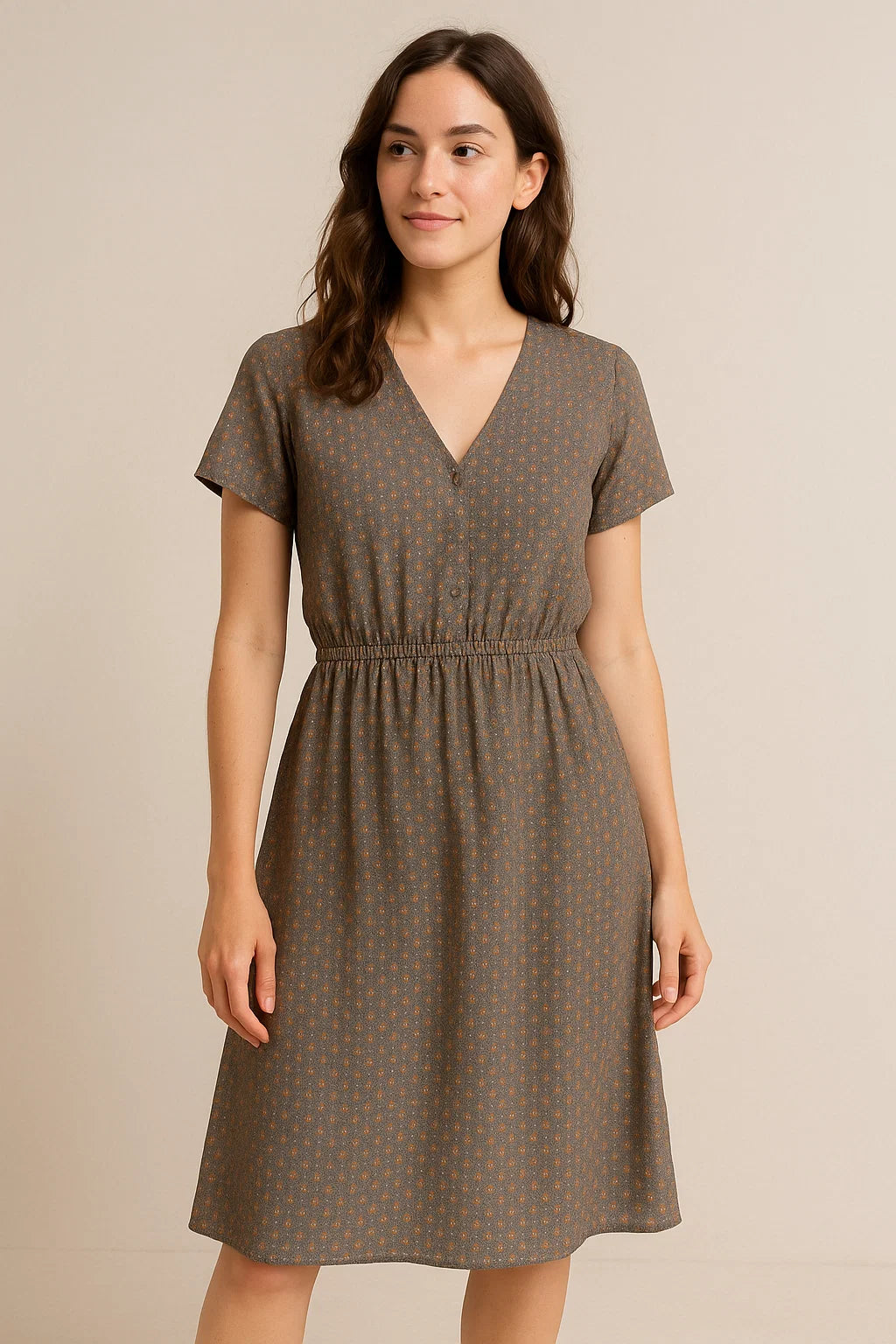 Decorative Small Plant Seamless Digital Printed Fabric - Weightless