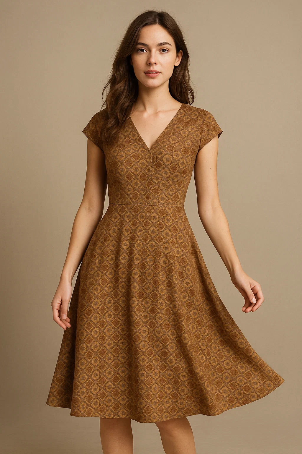 Trending And Beautiful Quatrefoil Digital Printed Fabric - Weightless