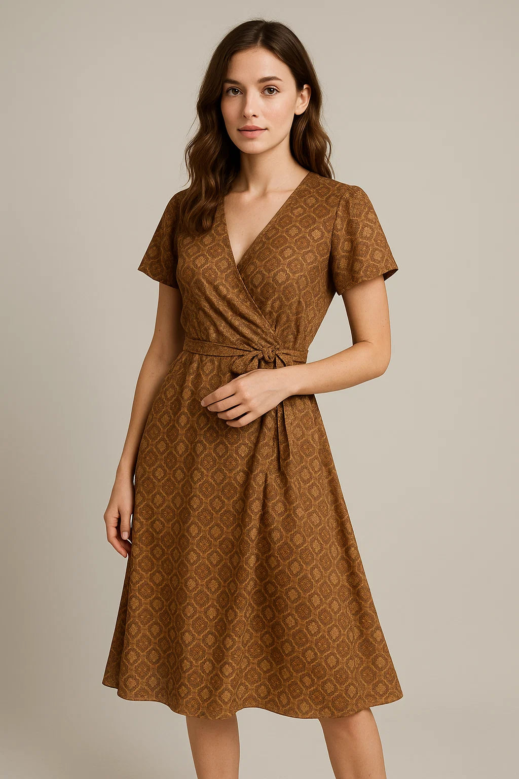 Trending And Beautiful Quatrefoil Digital Printed Fabric - Weightless