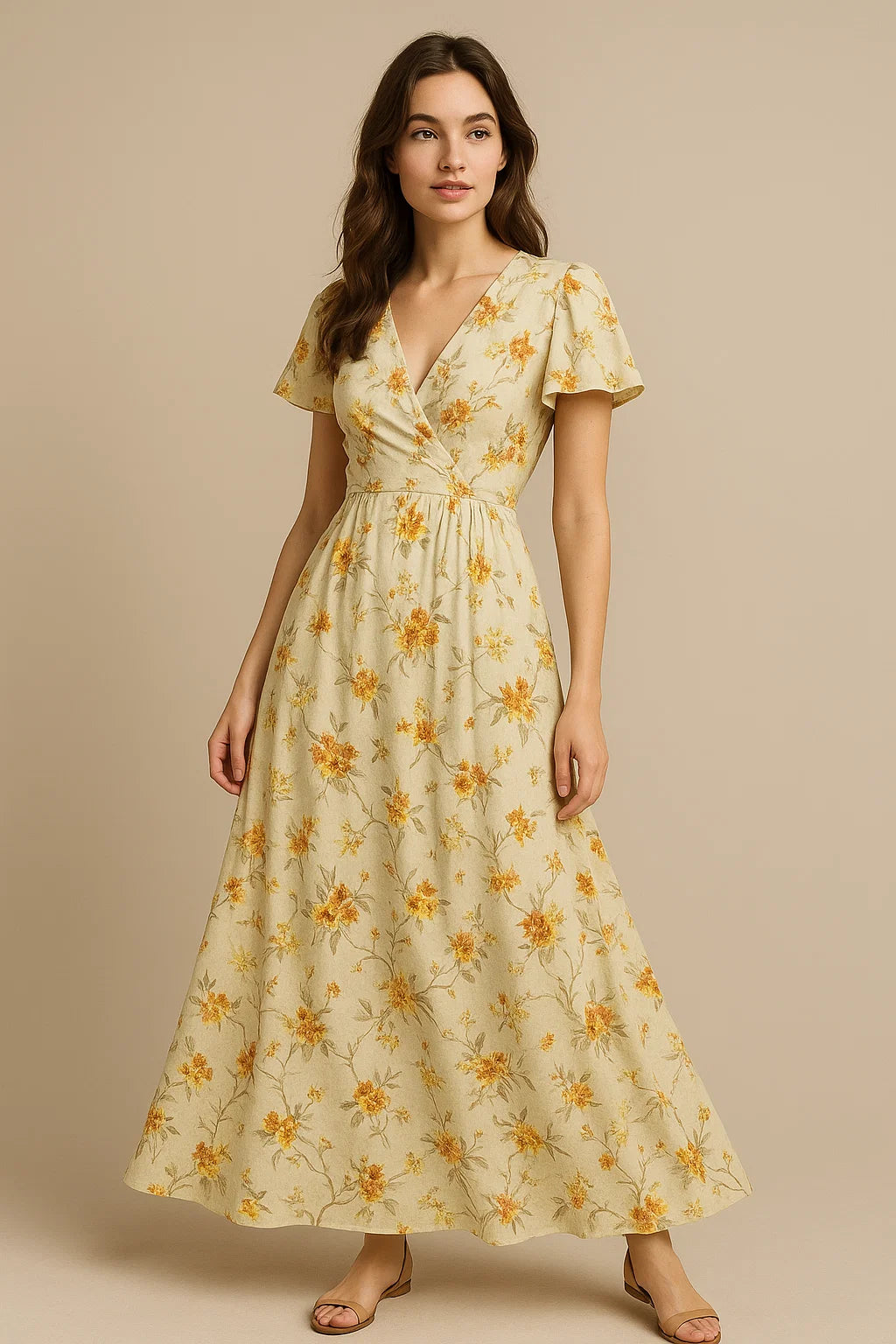 Trendy Jacobean Floral Flower Digital Printed Fabric - Weightless