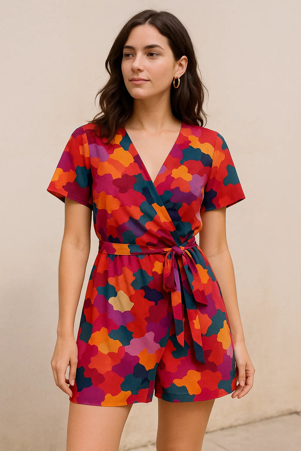 Morden Paint Of Art Multicolour Digital Printed Fabric - Weightless