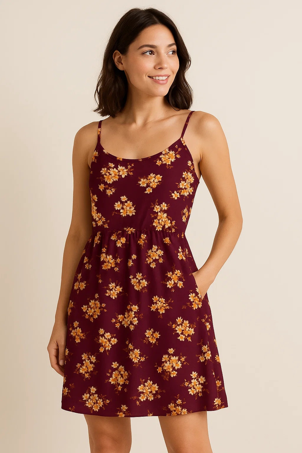 Attractive Yellow Lily Floral Flower Digital Printed Fabric - Weightless